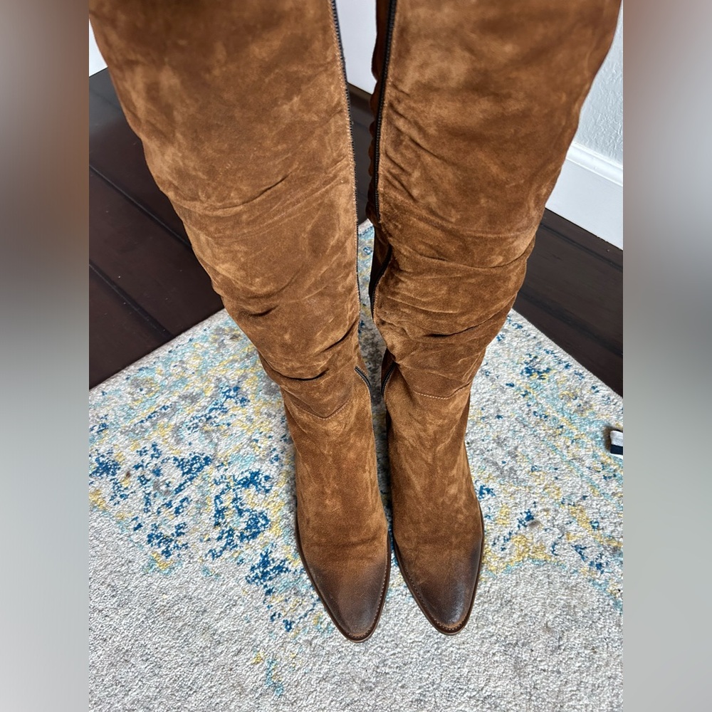 Donna Carolina Italian tall boots size 39 , real suede - Picture 6 of 13